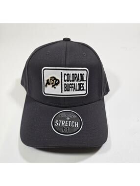 Zephyr Colorado Buffaloes Hat Mens Size L/XL Black Stretch Fit Cap NCAA CU Buffs